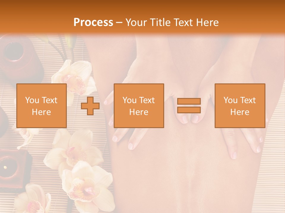 A Woman Getting A Back Massage Powerpoint Template PowerPoint Template