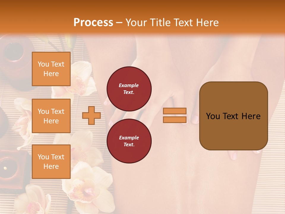 A Woman Getting A Back Massage Powerpoint Template PowerPoint Template