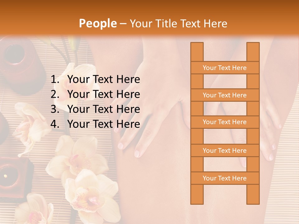 A Woman Getting A Back Massage Powerpoint Template PowerPoint Template