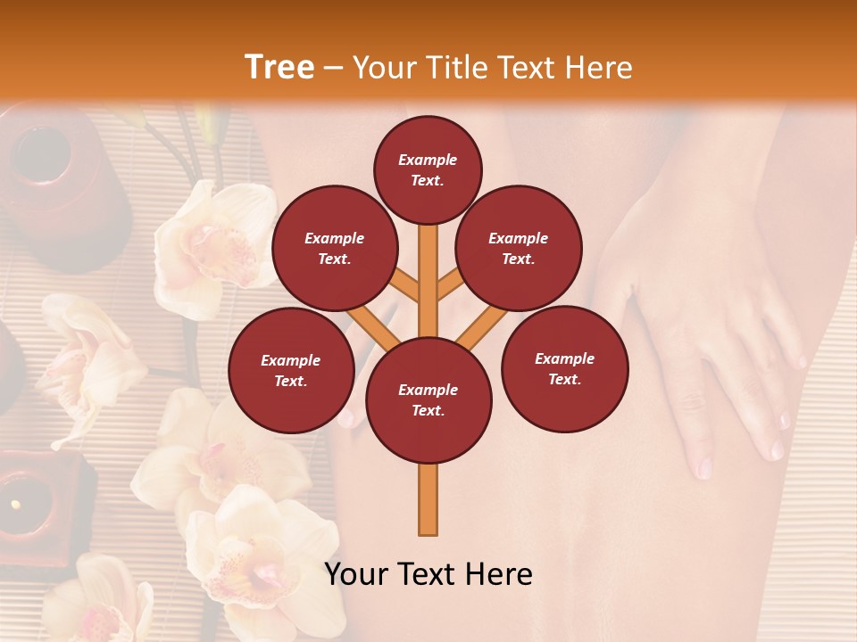 A Woman Getting A Back Massage Powerpoint Template PowerPoint Template