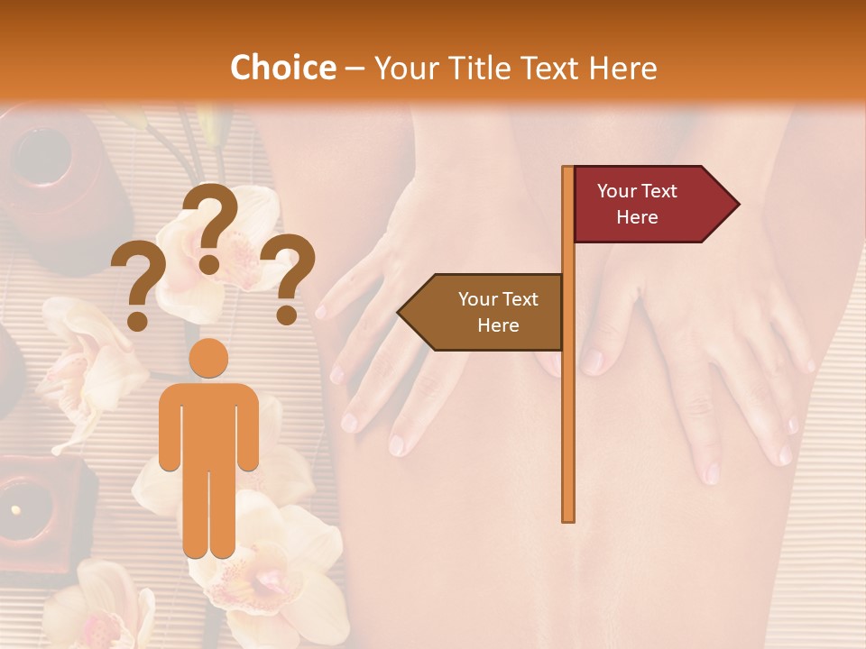 A Woman Getting A Back Massage Powerpoint Template PowerPoint Template