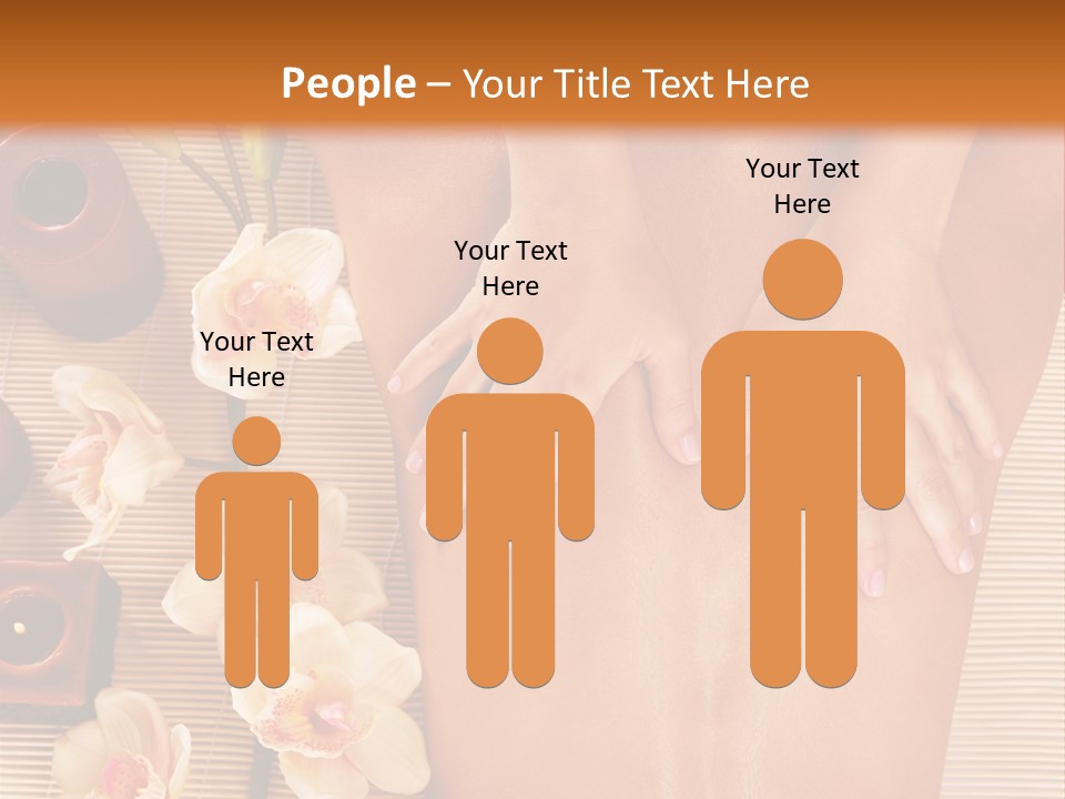 A Woman Getting A Back Massage Powerpoint Template PowerPoint Template