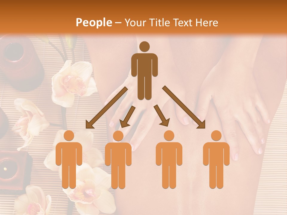 A Woman Getting A Back Massage Powerpoint Template PowerPoint Template