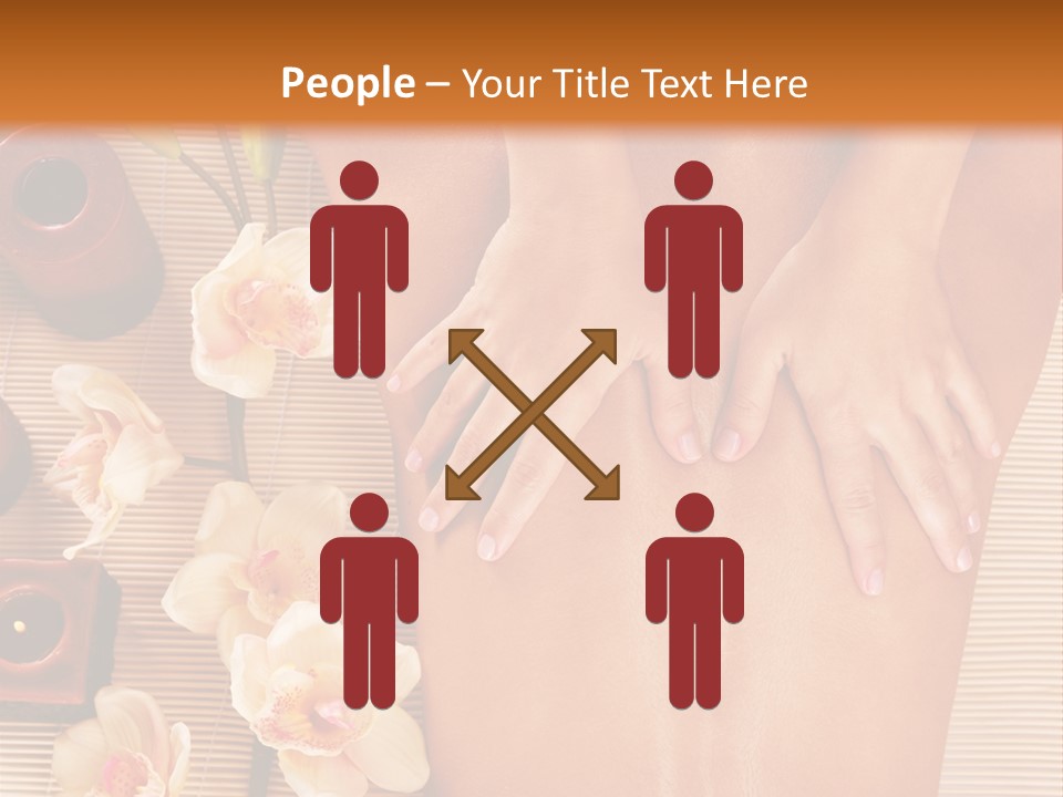 A Woman Getting A Back Massage Powerpoint Template PowerPoint Template