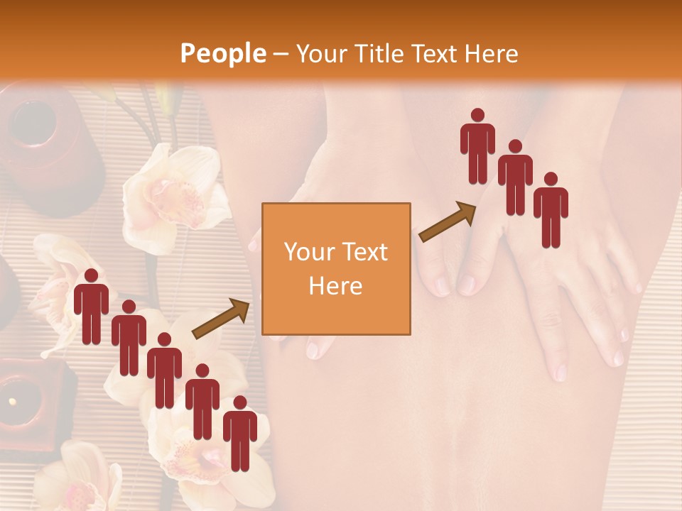 A Woman Getting A Back Massage Powerpoint Template PowerPoint Template