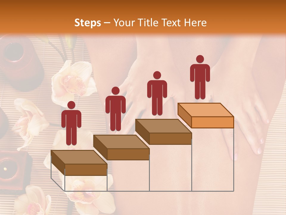 A Woman Getting A Back Massage Powerpoint Template PowerPoint Template
