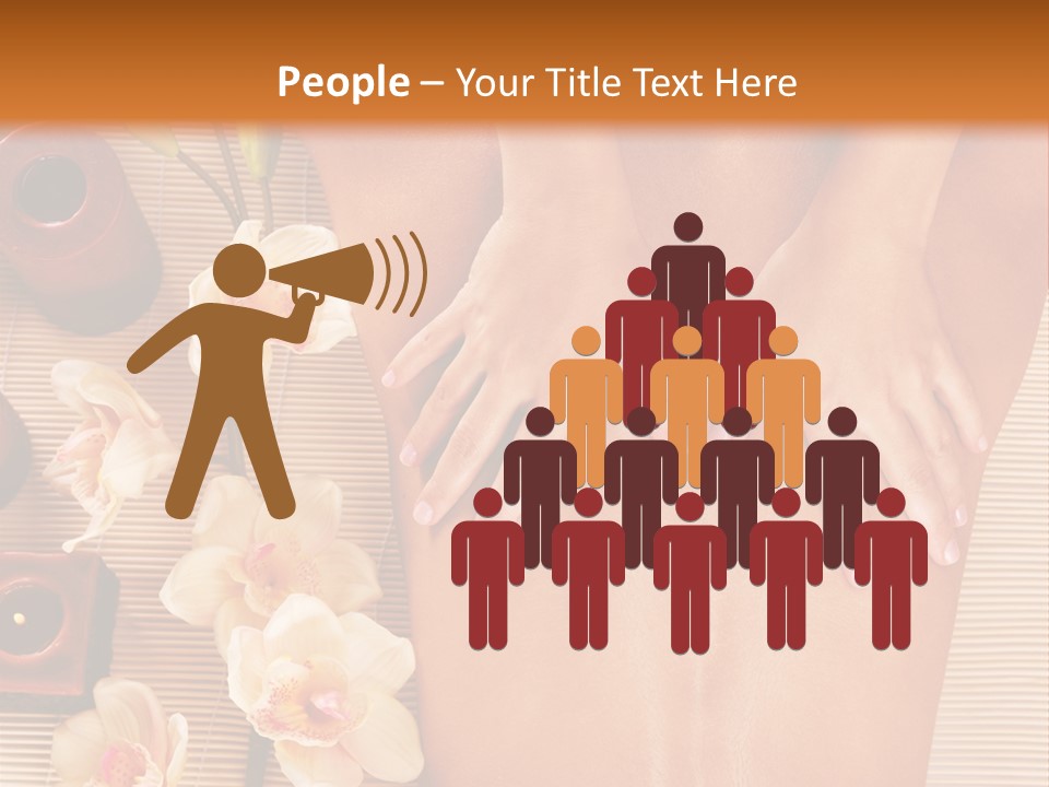 A Woman Getting A Back Massage Powerpoint Template PowerPoint Template