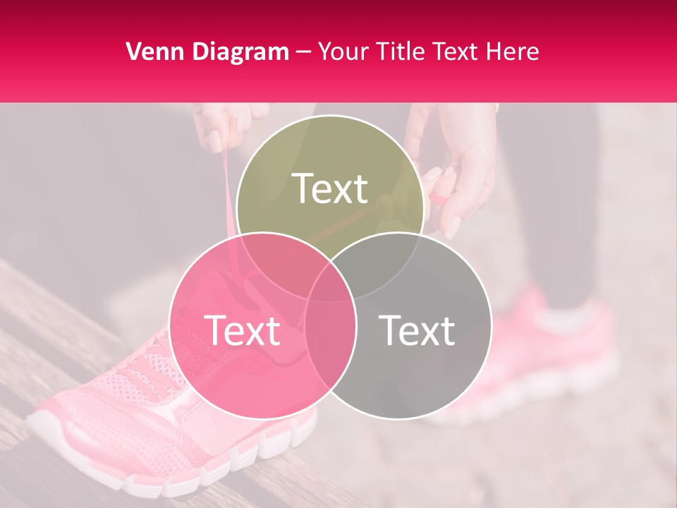 A Person Tying A Shoelace On A Bench PowerPoint Template