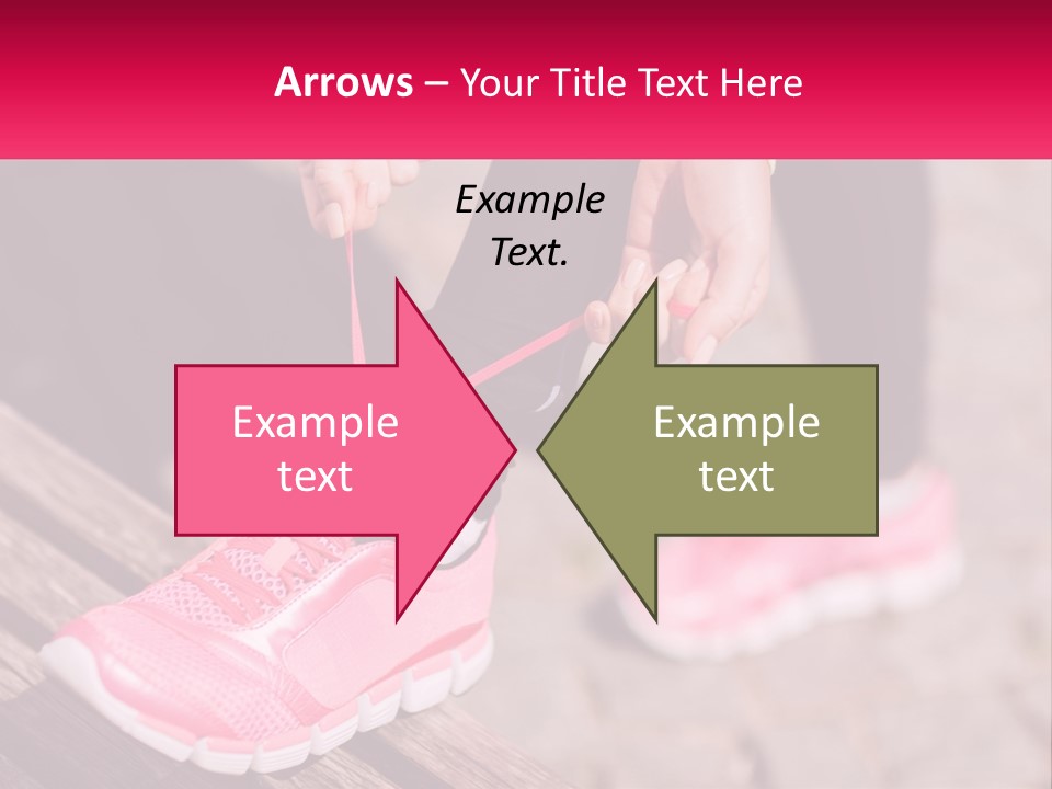 A Person Tying A Shoelace On A Bench PowerPoint Template