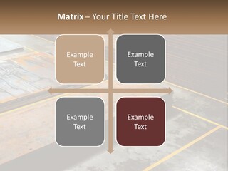 A Room Filled With Lots Of Wooden Boards PowerPoint Template