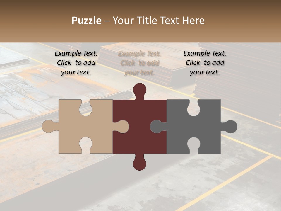 A Room Filled With Lots Of Wooden Boards PowerPoint Template