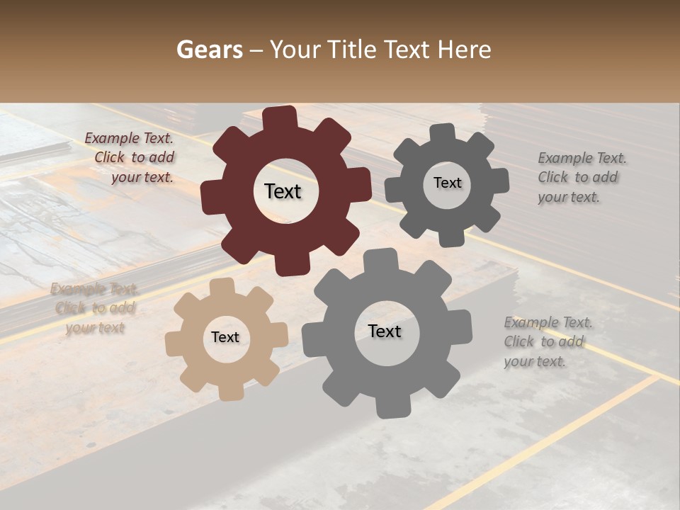 A Room Filled With Lots Of Wooden Boards PowerPoint Template