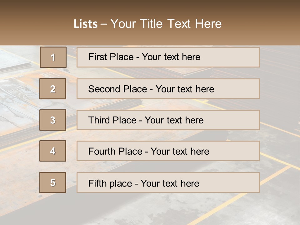 A Room Filled With Lots Of Wooden Boards PowerPoint Template