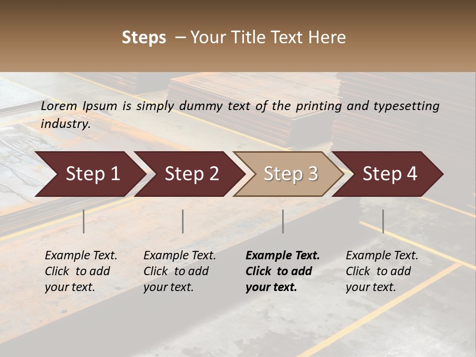 A Room Filled With Lots Of Wooden Boards PowerPoint Template