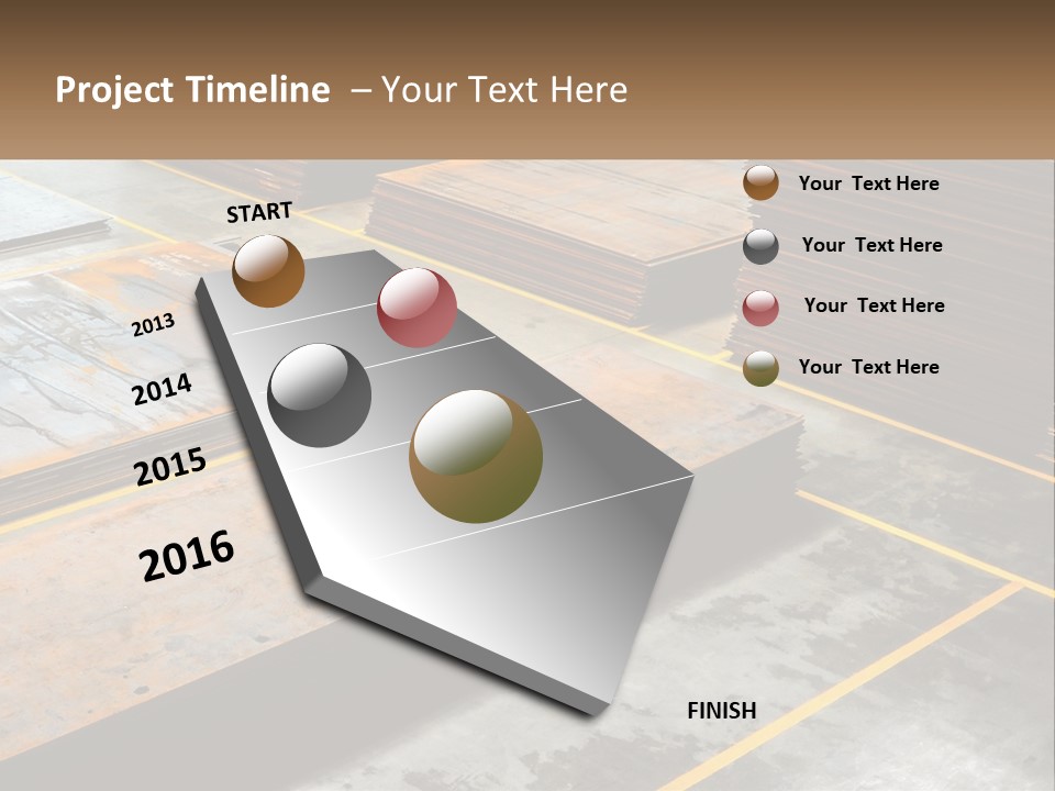 A Room Filled With Lots Of Wooden Boards PowerPoint Template