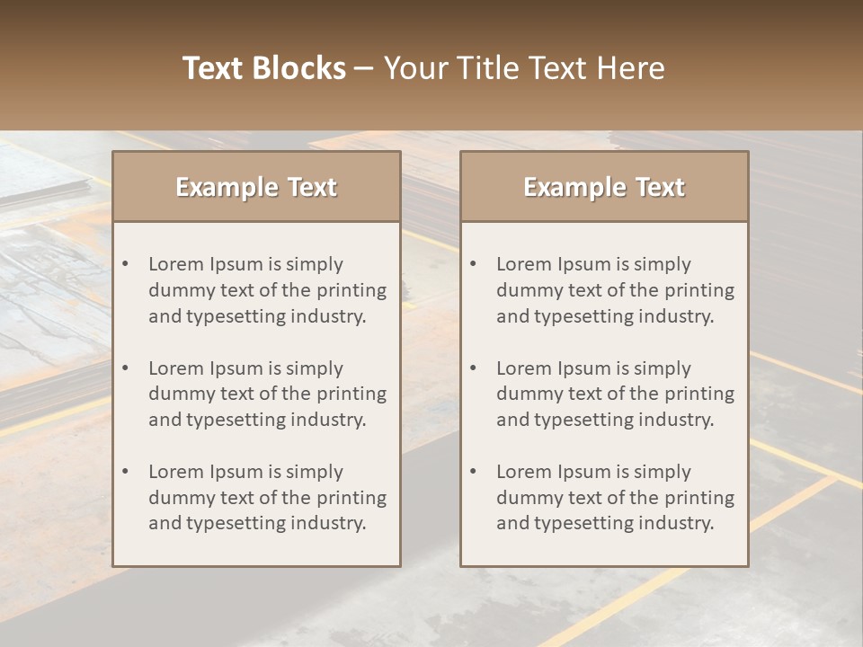 A Room Filled With Lots Of Wooden Boards PowerPoint Template
