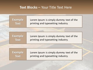 A Room Filled With Lots Of Wooden Boards PowerPoint Template