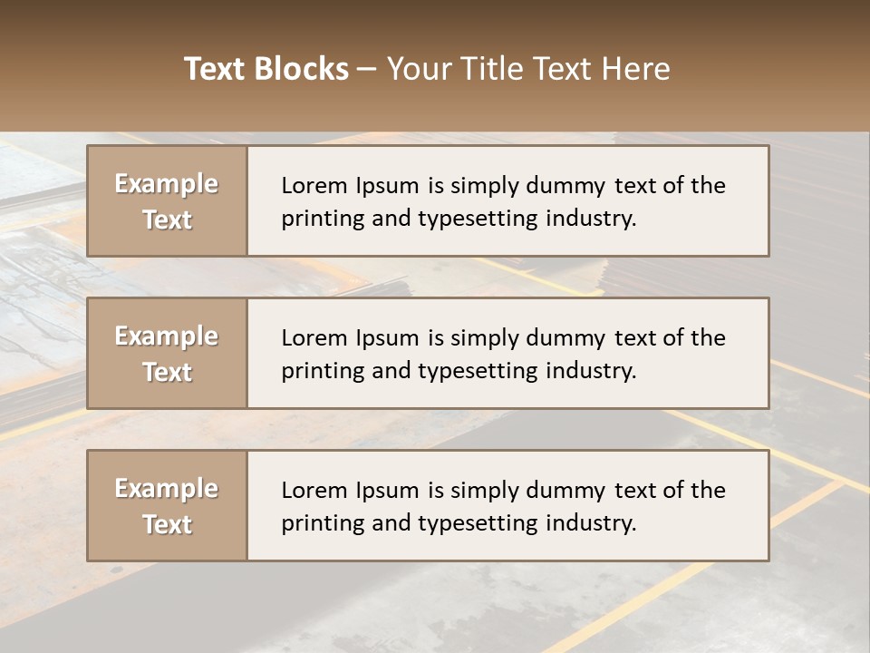 A Room Filled With Lots Of Wooden Boards PowerPoint Template