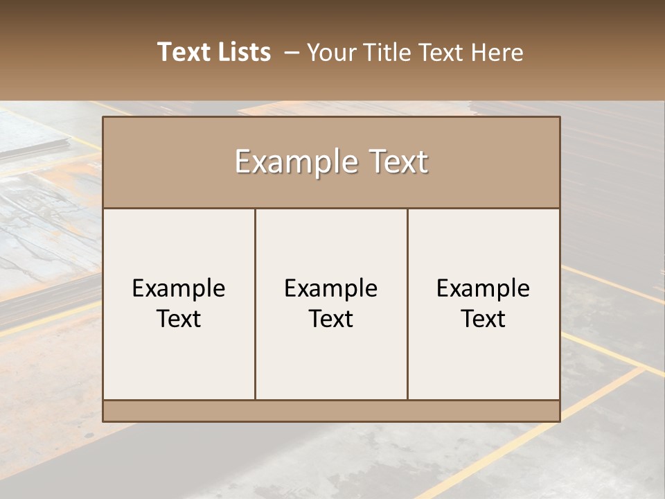 A Room Filled With Lots Of Wooden Boards PowerPoint Template