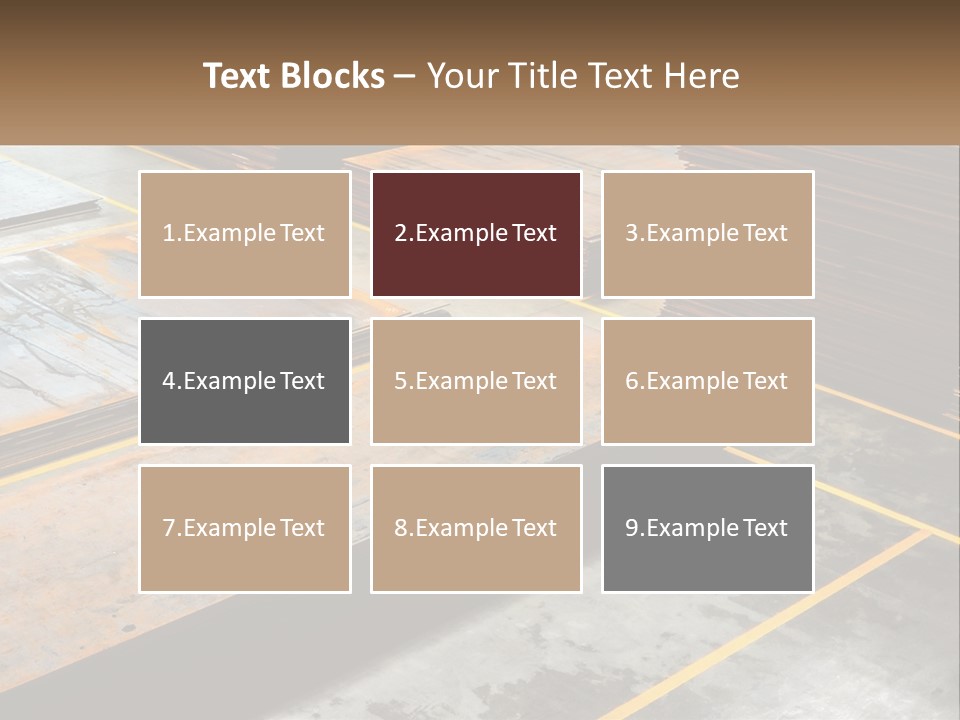 A Room Filled With Lots Of Wooden Boards PowerPoint Template