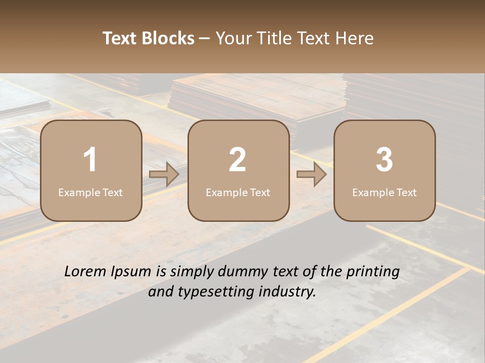 A Room Filled With Lots Of Wooden Boards PowerPoint Template