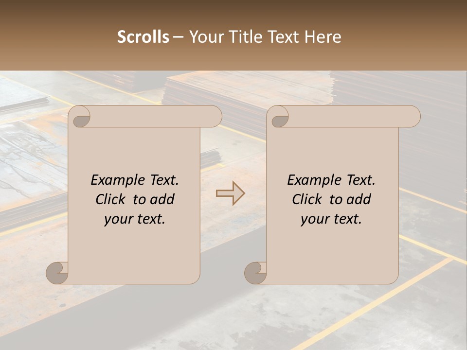 A Room Filled With Lots Of Wooden Boards PowerPoint Template