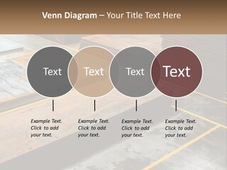 A Room Filled With Lots Of Wooden Boards PowerPoint Template