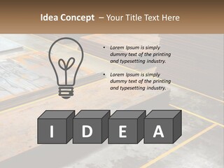 A Room Filled With Lots Of Wooden Boards PowerPoint Template