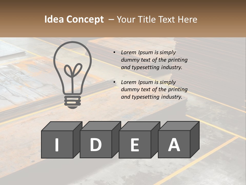 A Room Filled With Lots Of Wooden Boards PowerPoint Template