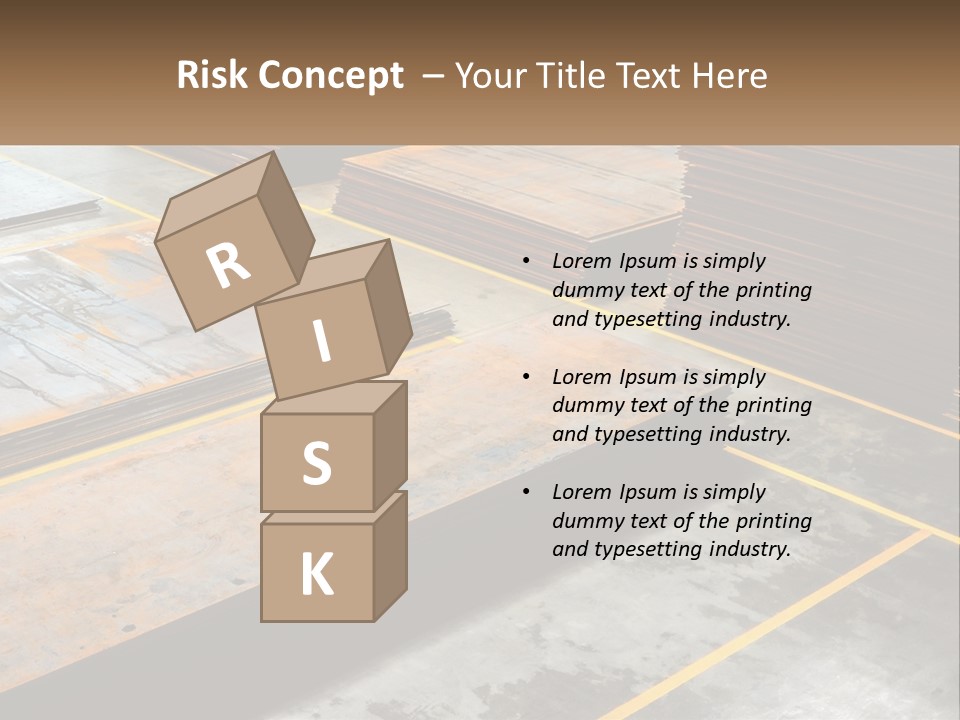 A Room Filled With Lots Of Wooden Boards PowerPoint Template