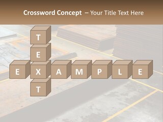 A Room Filled With Lots Of Wooden Boards PowerPoint Template