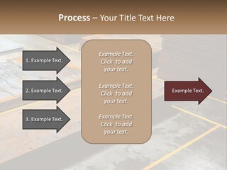 A Room Filled With Lots Of Wooden Boards PowerPoint Template
