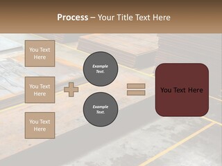 A Room Filled With Lots Of Wooden Boards PowerPoint Template