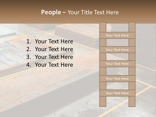 A Room Filled With Lots Of Wooden Boards PowerPoint Template