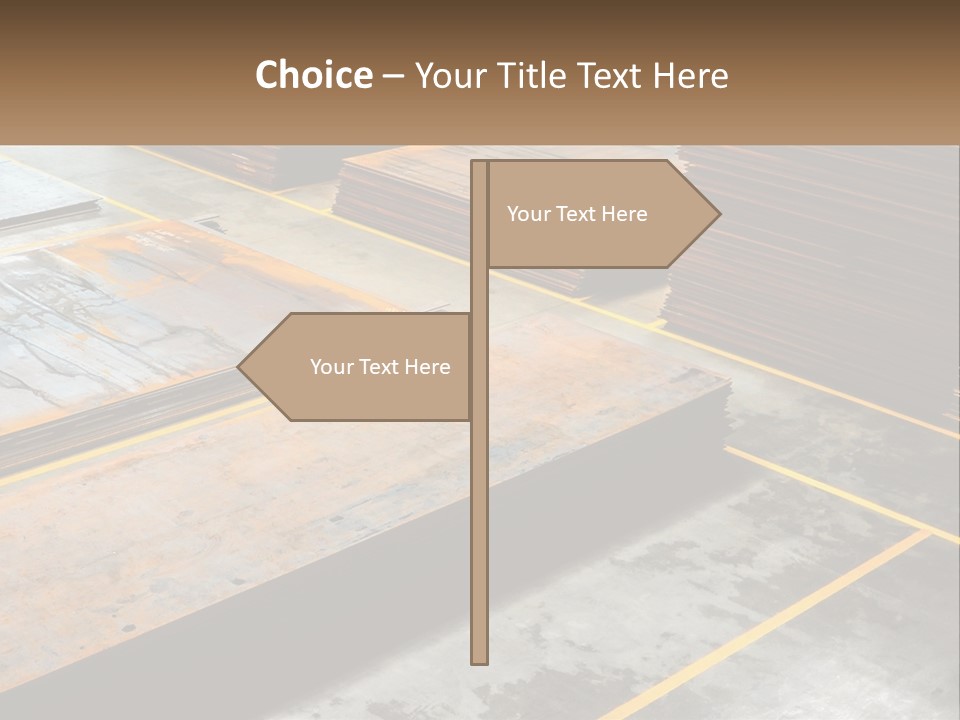 A Room Filled With Lots Of Wooden Boards PowerPoint Template