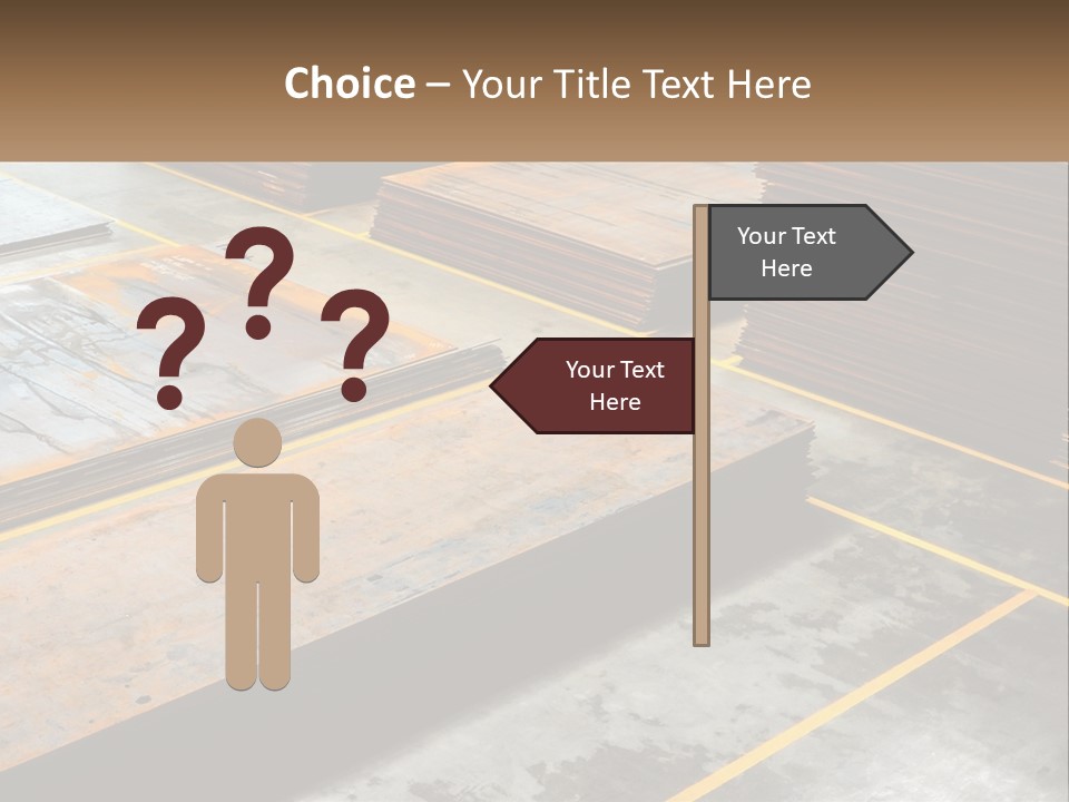 A Room Filled With Lots Of Wooden Boards PowerPoint Template