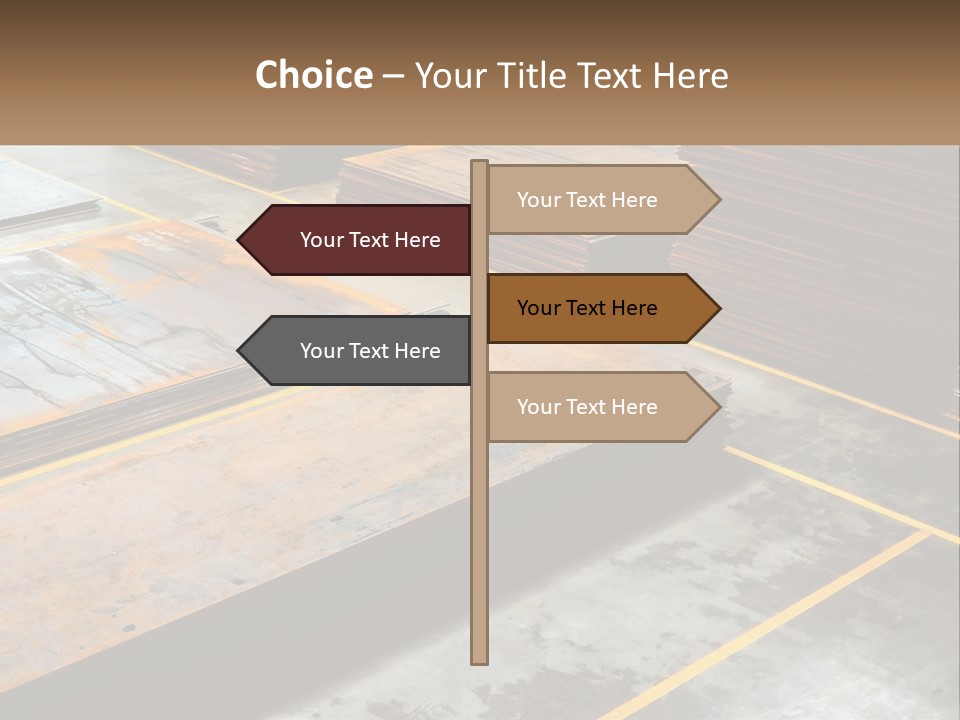 A Room Filled With Lots Of Wooden Boards PowerPoint Template
