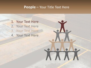 A Room Filled With Lots Of Wooden Boards PowerPoint Template