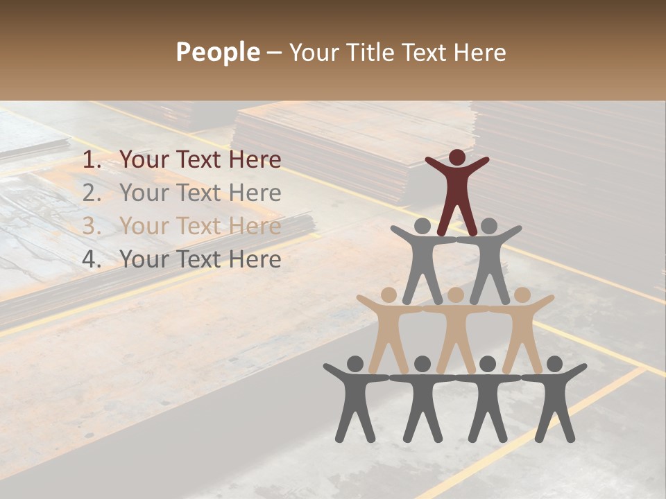 A Room Filled With Lots Of Wooden Boards PowerPoint Template