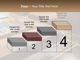 A Room Filled With Lots Of Wooden Boards PowerPoint Template