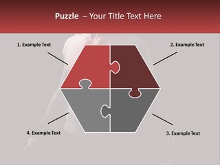 A Man Holding A Sign With A Red Light On His Chest PowerPoint Template