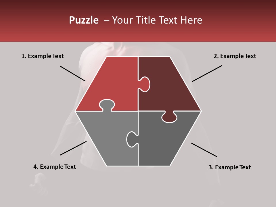 A Man Holding A Sign With A Red Light On His Chest PowerPoint Template