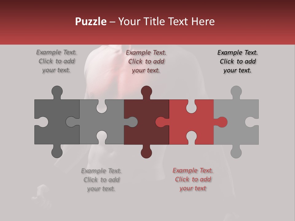 A Man Holding A Sign With A Red Light On His Chest PowerPoint Template