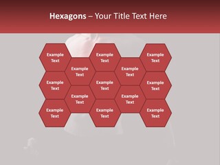 A Man Holding A Sign With A Red Light On His Chest PowerPoint Template