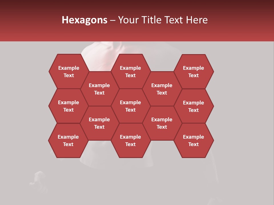 A Man Holding A Sign With A Red Light On His Chest PowerPoint Template