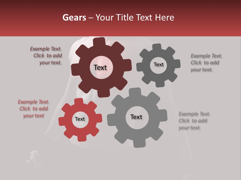 A Man Holding A Sign With A Red Light On His Chest PowerPoint Template