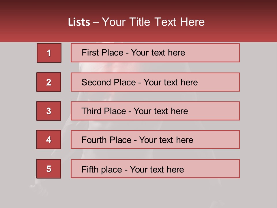A Man Holding A Sign With A Red Light On His Chest PowerPoint Template