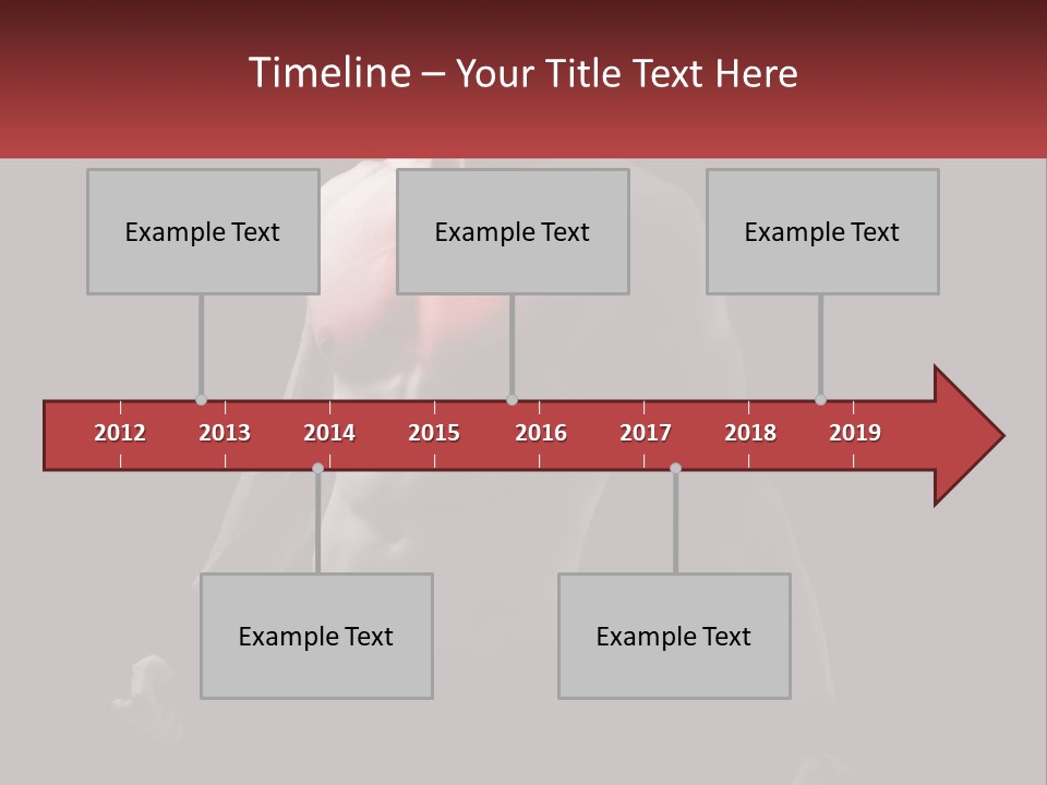 A Man Holding A Sign With A Red Light On His Chest PowerPoint Template