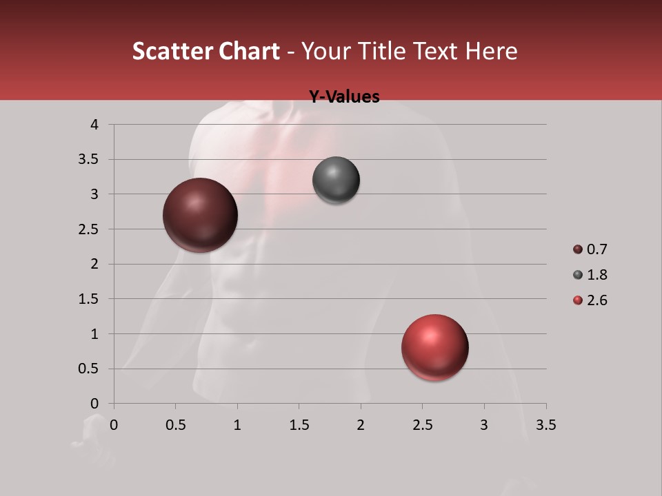 A Man Holding A Sign With A Red Light On His Chest PowerPoint Template
