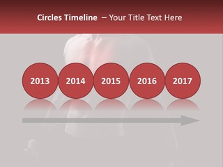 A Man Holding A Sign With A Red Light On His Chest PowerPoint Template